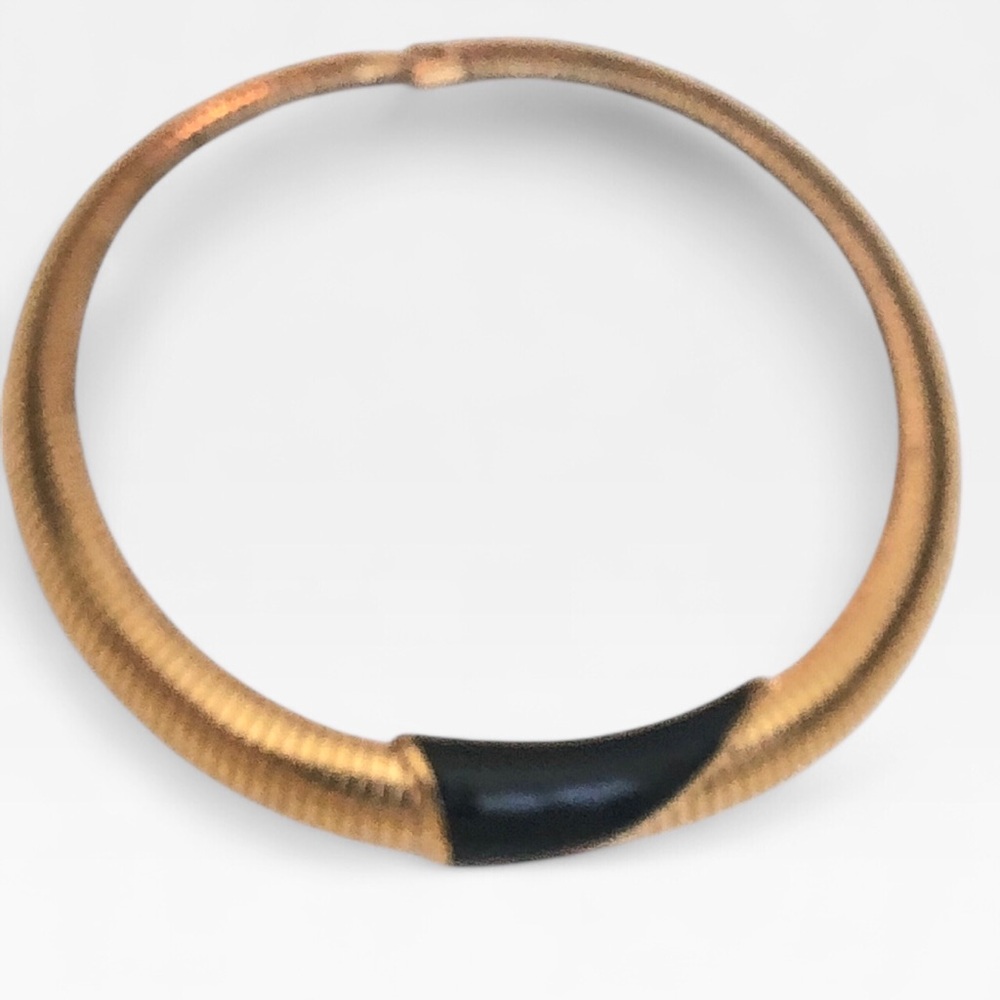 80s Monet Navy Enamel Omega Chain Necklace *Read*